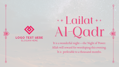 Peaceful Lailat Al-Qadr Facebook Event Cover Image Preview