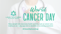Cancer Day Ribbon Pin Animation Image Preview