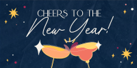 Rustic New Year Greeting Twitter post Image Preview
