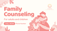 Quirky Family Counseling Service Facebook Event Cover Design