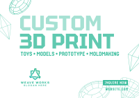 3D Print Postcard Image Preview