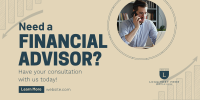 Professional Financial Advisor Twitter post Image Preview