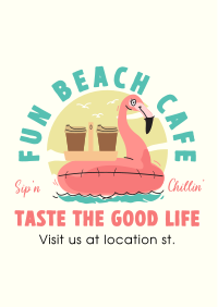 Beachside Cafe Flyer Design