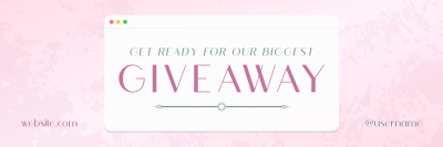 Elegant Chic Giveaway Twitter header (cover) Image Preview