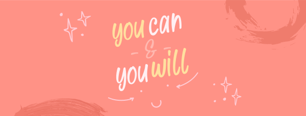 Cute Motivational Message Facebook Cover Design Image Preview
