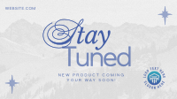 Minimalist Stay Tuned Facebook Event Cover Design