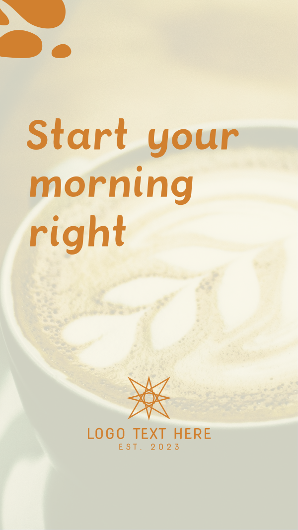 Morning Coffee Facebook Story Design Image Preview