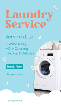 Laundry Bubbles Facebook Story Design