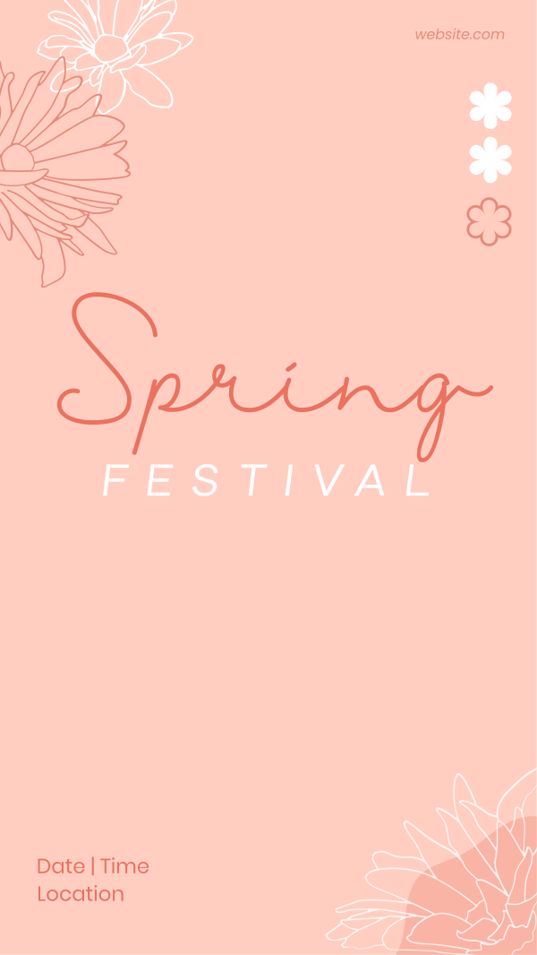 Spring Festival Instagram Story Design Image Preview