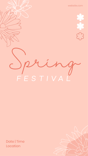 Spring Festival Instagram story Image Preview