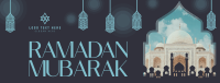 Ramadan Holiday Greetings Facebook Cover Design