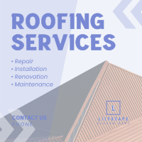 Expert Roofing Services Instagram Post Design