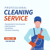 Janitorial Cleaning Instagram Post Design