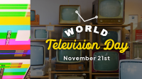 Rustic TV Day Facebook event cover Image Preview