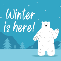 Polar Winter Linkedin Post Design