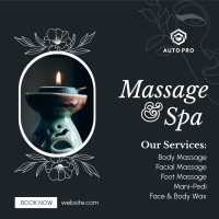 Spa Available Services Instagram post Image Preview