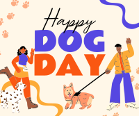 Doggy Greeting Facebook Post Design