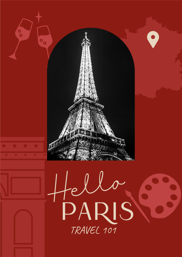 Paris Holiday Travel  Flyer Design Image Preview