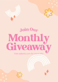 Monthly Giveaway Poster Image Preview