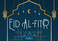 Eid Al Fitr Prayer Postcard Image Preview