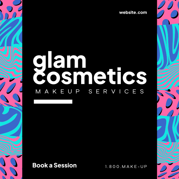Glam Cosmetics Instagram Post Design Image Preview