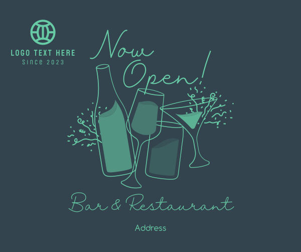 Bar & Restaurant Facebook Post Design Image Preview