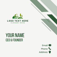 Minimalist Barn Landscaping Business Card Design