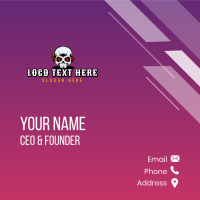 Gambling Skull Gaming Business Card Design