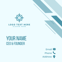 Adventure Compass Navigation Business Card Design