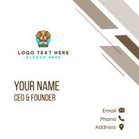 Cute Puppy Grooming Business Card Design
