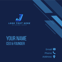 Startup Business Corporate Letter J Business Card Design