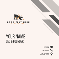 Dog Leash Training Business Card Design