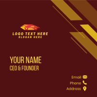 Red Speed Car Business Card Design