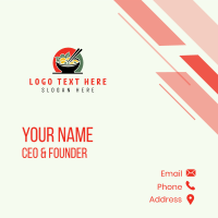 Vegetable Salad Dining Business Card Design