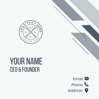 Automotive  Cross Tire Wrench Business Card Design