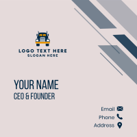 Logistics Delivery Truck Business Card Design