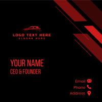 Automotive Detailing Garage Business Card Design