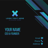 Gradient Digital Tech Business Card Design