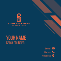 Sim Card Lock Business Card Design