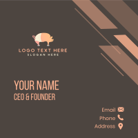 Pig Animal Shelter Business Card Design