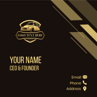 Vintage Automobile Restoration Business Card Design