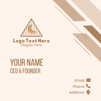 Moon Triangle  Business Card Design