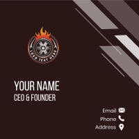 Automotive Vulcanizing Detailing Business Card Design