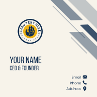 Baseball Club Badge Business Card Design