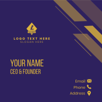 Gold Jewelry Lettermark  Business Card Design