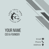 Starry Wolf Gamer Business Card Design