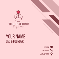 Fancy Bloom Flower Business Card Design