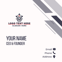 Casino Skull Gamer Business Card Design