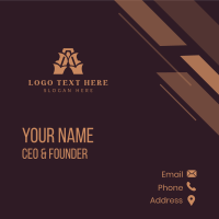 Luxury Property Letter A Business Card Design