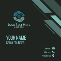 Eye Security Camera Business Card Design